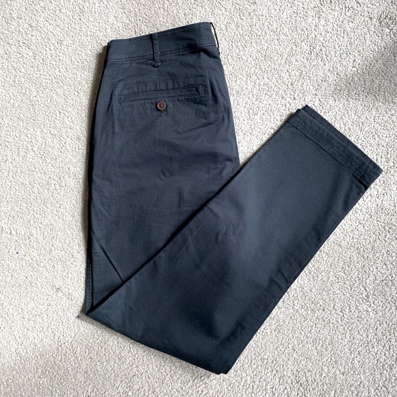 Abercrombie Fitch Pants Abercrombie And Fitch Mens Black Langdon Slim Stretch Chinos